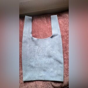 urban outfitters leather thank you bag blue